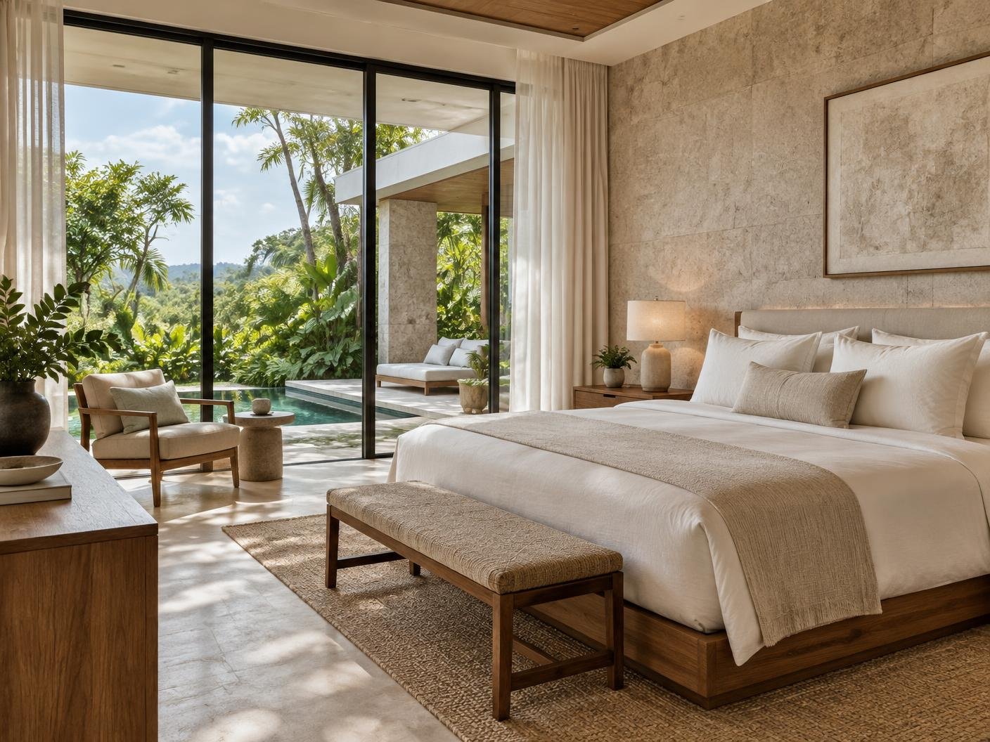 Creative shoots at the villa — illustrative placeholder